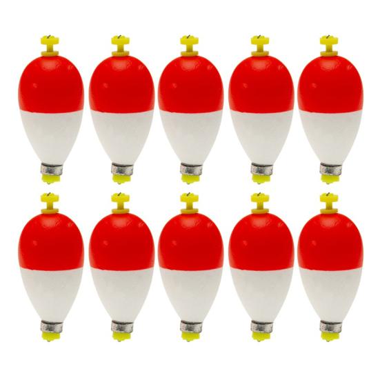 10/16Pcs EPS Foam Long Casting Lightweight Fishing Float with Weights High Visibility Buoyancy Ball