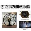 Stylish Modern Classic Design Wall Mount Clocks | Elegant 12-Inch Wall Hanging Timepiece for Home, Office, Living Room, Bedroom Decor (Tree Design)