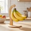 Creative Wooden Banana Rack Space Saving Hanging Kitchen Holder  for Fruit,Mugs,Keychains
