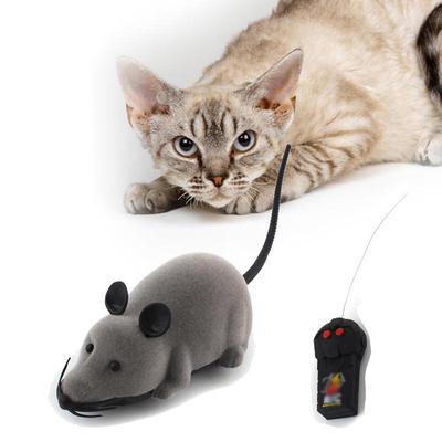 Коричневая крыса, мышь с дистанционным управлением, игрушка для кошек, котят, собак, домашних животных, новинка, подарок, портативный