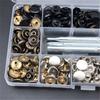 Tubular Rivets Snap Fastener Leather Rivets Metal Studs Double Cap Rivet Stud  Fixing Tools