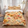 3pcs Autumn Flowers 1Cover + 2Pillowcases, PillowInserts NotIncluded, Machine Washable, All - Season Use, Suitable for Bedroom Guest Room86