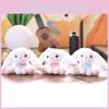Little White Rabbit Plush Keychain Ultra Soft Stuffed Animal Gift For Kids Teens