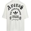 adidas Мужская хлопковая спортивная футболка с коротким рукавом Originals OG свободного кроя Топы LD3868