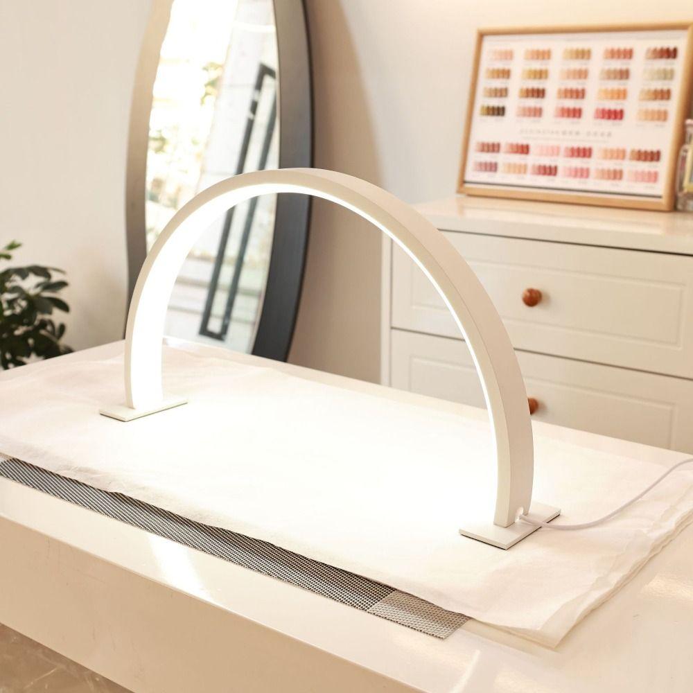LED Nail Lamp for Desk White Light Beauty Fill Light New Half Moon Lamp Manicure Shop