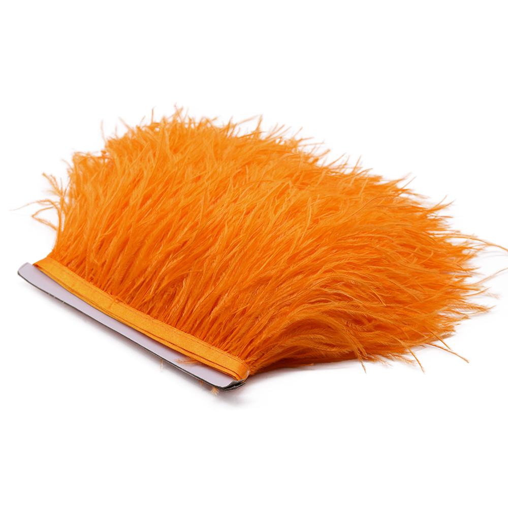 FeatherLight Blue Ostrich Feather Trim Ribbon Real Ostrich Feathers Fringe Trims for Party Clothing Sewing Decoration Plumes Diy Crafts