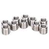 10Pcs Repair Nut Stainless Steel Sleeve Bushing Screw Slotted Thread Reducer Conversion Tool