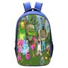 School Bag Monster Choir School Bag, Blue 16 Inch 13 Elementary School Backpack