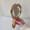 European Style Retro Handheld Mirror Vintage Makeup Vanity Hand Mirror Spa Salon Mirror Desktop Makeup Tools
