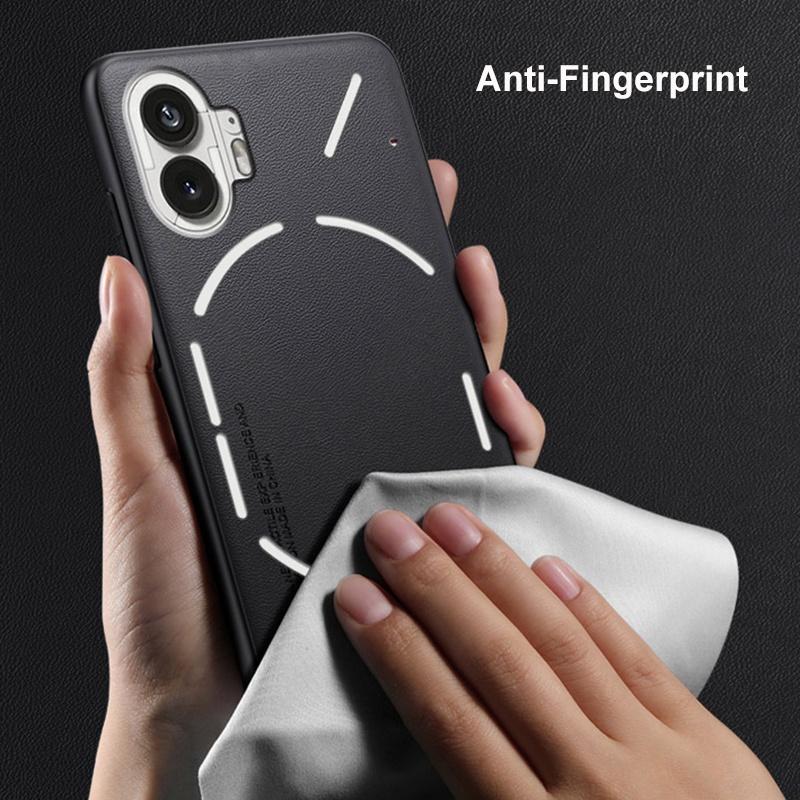 Роскошный чехол из искусственной ПУ-кожи для Nothing Phone 1, задняя крышка, матовый силиконовый противоударный чехол для телефона с полной защитой для Nothing Phone1