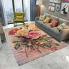 Garden Flower Art 3D Printed Area Rug for Living Room Bedroom Home Decor Aesthetic Carpet Washable Floor Mat