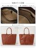 [G Genuine Leather] Genuine Leather Business Bag, Naturally Grained Leather, Men's Large Capacity A4 Tote Bag, Crossbody Bag, 2-Way, Camel