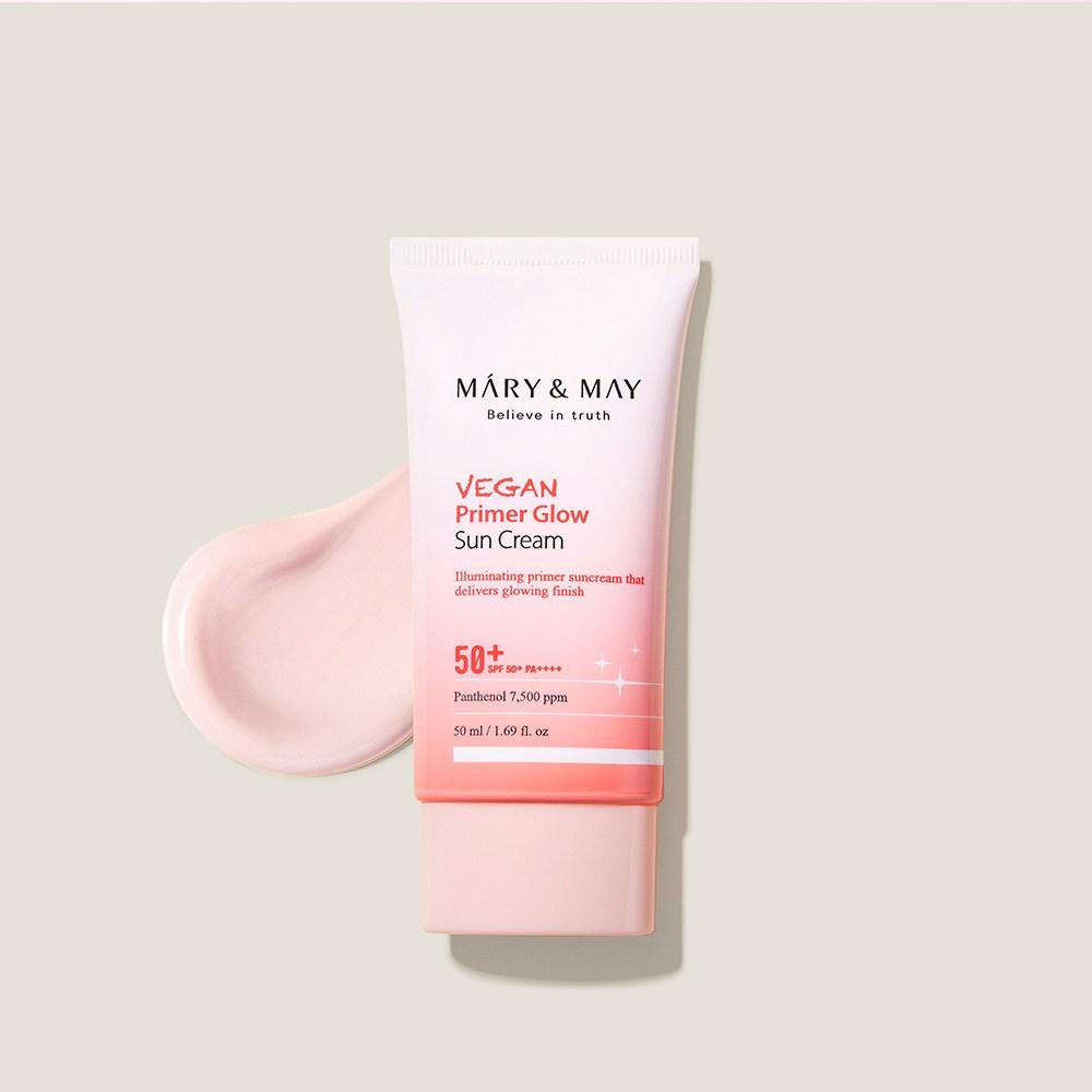 Mary & May Primer Glow Sun Cream SPF50+ PA++++, 50ml, 1 Unit