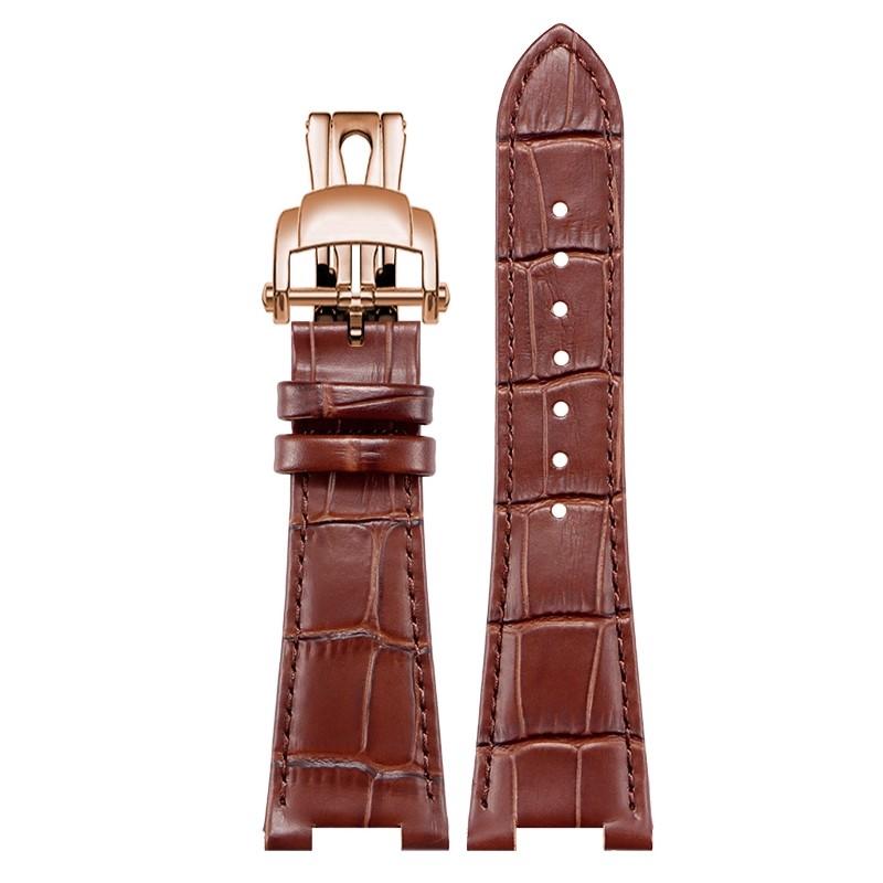 Для серии Patek Philippe Nautilus Настоящий Кожаный Ремешок для Часов с 25-мм Коровьей Кожей 5711 5712G Мужские Премиум Ремешки