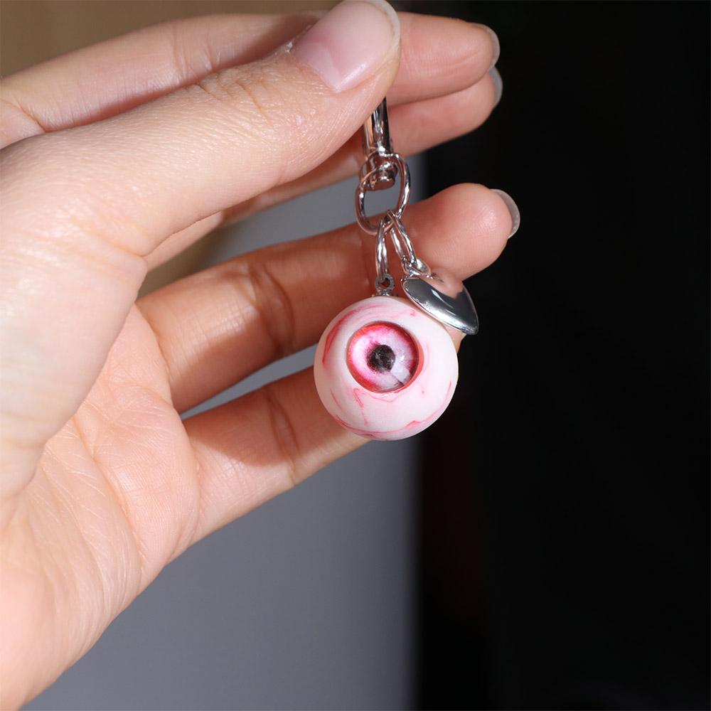 Eyeball Charms Gothic Eye Keychain Resin Material Eye Keychain Halloween Eyes Keychain  Cool Decor