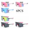 8PCS Cycling Glasses Outdoor Sports Men's And Women's Sun Protection Sunshade Sunglasses Uv Protection Windproof