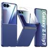 Для Samsung Galaxy Z Flip 7 с HD Защитной Пленкой, Защита Экрана, Ударопрочный Чехол для Телефона с Защитой от Царапин - Синий