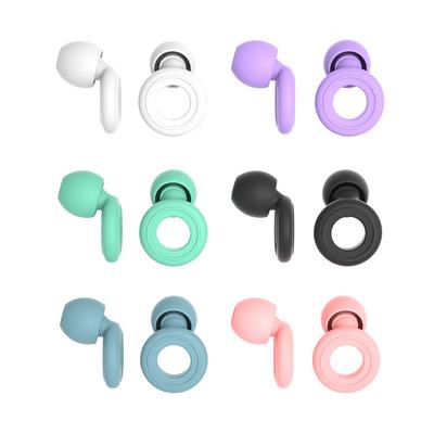 Супермягкие тихие силиконовые беруши, многоразовые гибкие силиконовые беруши для сна, плавания, ушные вкладыши с защитой от шума