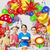 Super Theme Red Yellow Green Star Cloud Mushroom Foil Balloon Garland Baby Shower Kids Birthday Party Decoration Supp