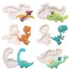 Cake Mold Non-stick Easy Demould Silicone Cartoon Dinosaur DIY Fondant Chocolate Mould for Baking