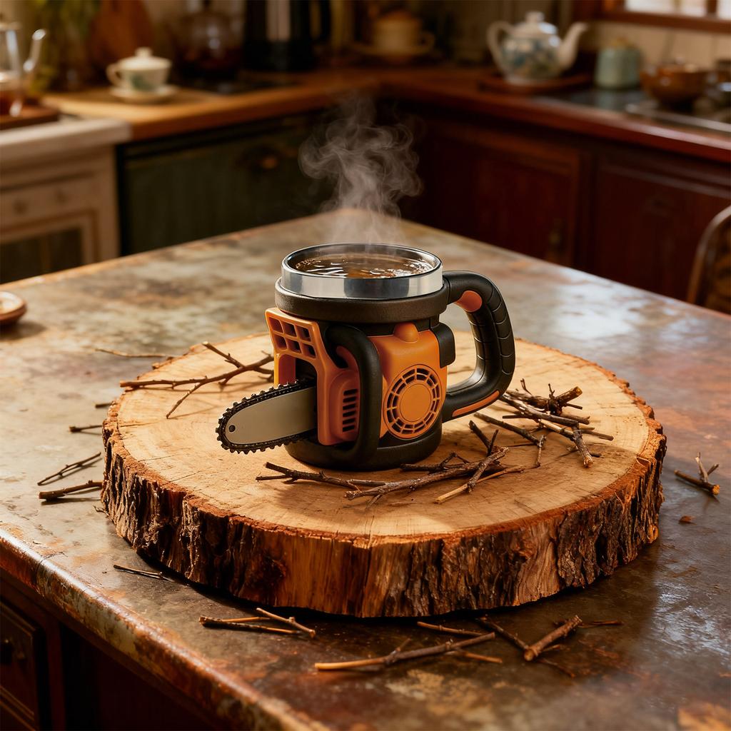 Кружка-бензопила Домашняя Кухня Настольное Украшение Изделия из смолы Кружка