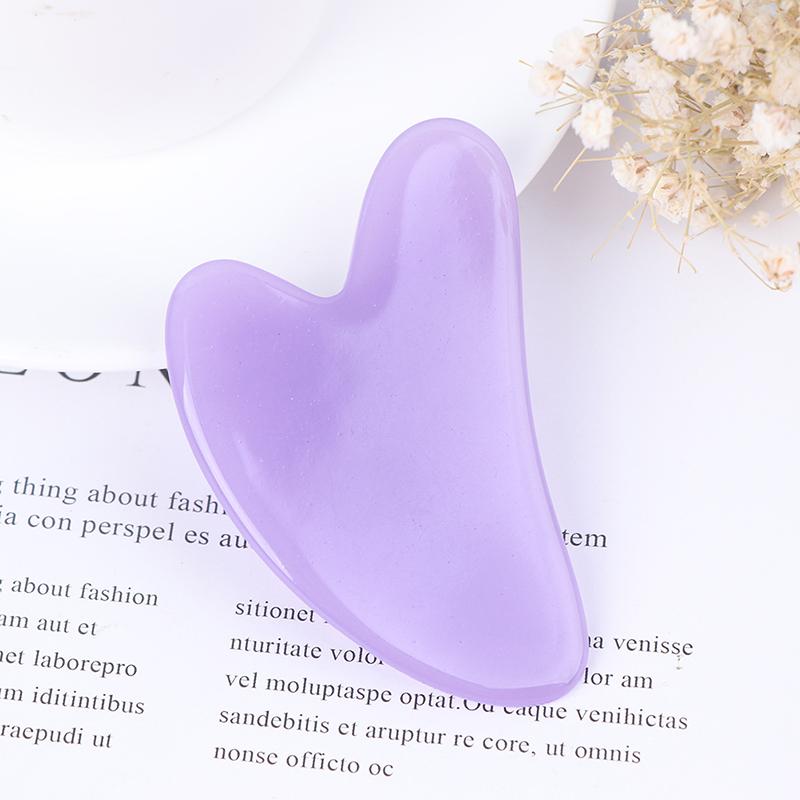 Массажная пластина для лица Гуаша, скребковая пластина для лица и тела