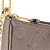 Louis Vuitton Easy Pouch On Strap Removable Adjustable Shoulder Strap Monogram Embossed Leather Handbag Shoulder Bag Women handbags Dove-Gray M81862