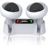 Fast Charging Dock for Oculus Quest 2 Controllers, VR Accessories Charger Station with 2 Rechargeable Batteries Set with Type-C Charging Cable