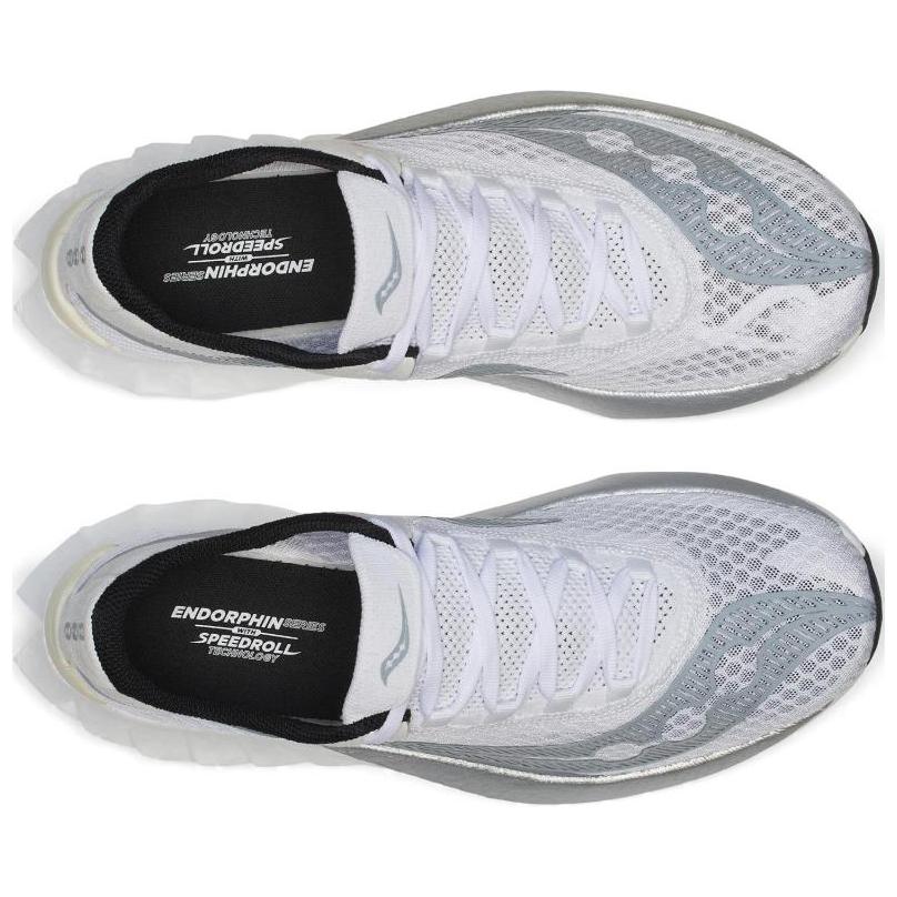 SAUCONY Endorphin Pro 4 белые серебристые мужские кроссовки S20939-201