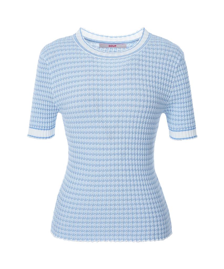 SOUP Mesh Summer Short Sleeve Knit (Oa4Skt4)