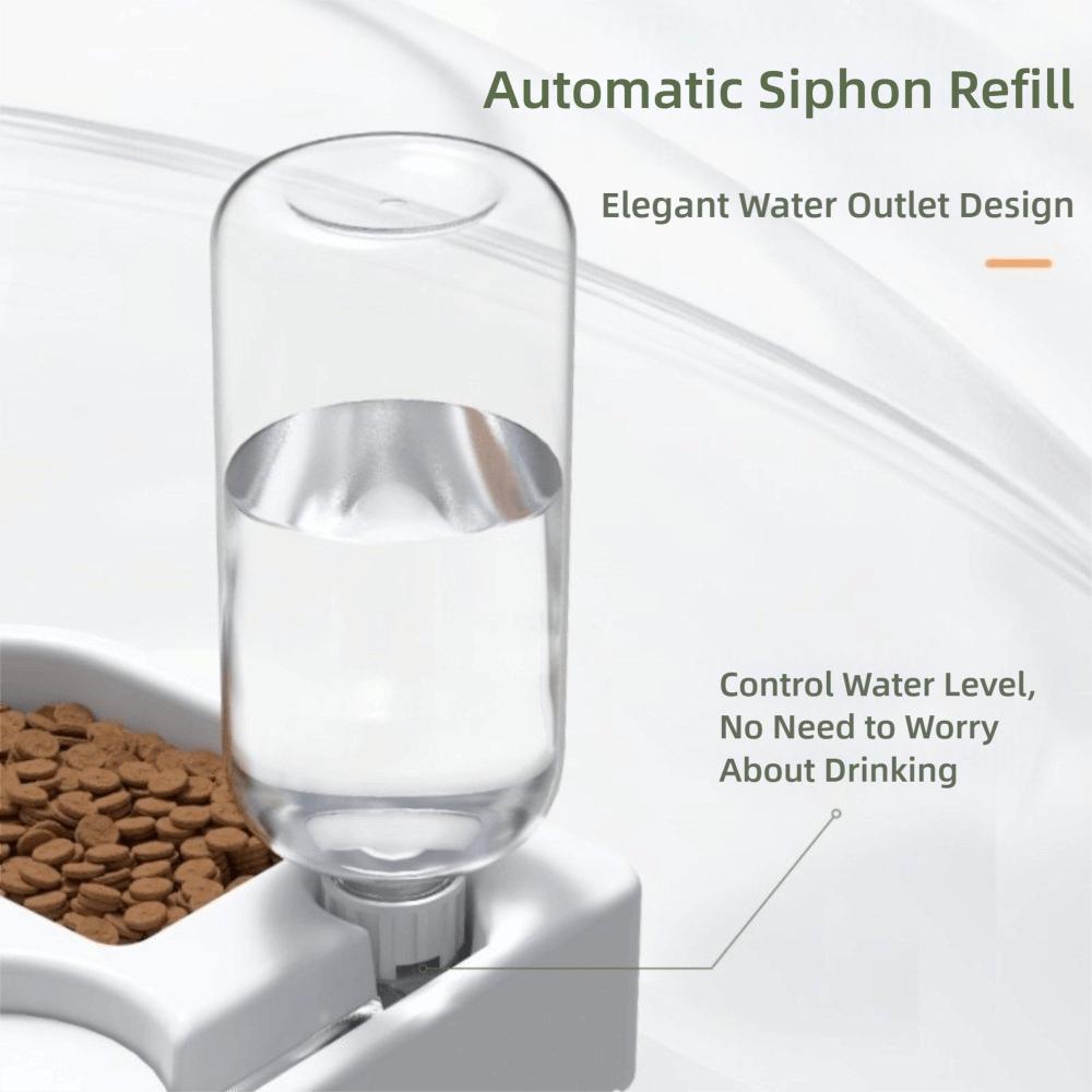 Moisture-proof Automatic Water Bowl Feeder Dual-use Corner Pet Food Dish Drinking And Feeding
