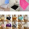 45*45cm Display Dressing Table Mat Fluffy Shaggy Fur Rugs Sofa Pillow Cushion Seat Cushion Pad