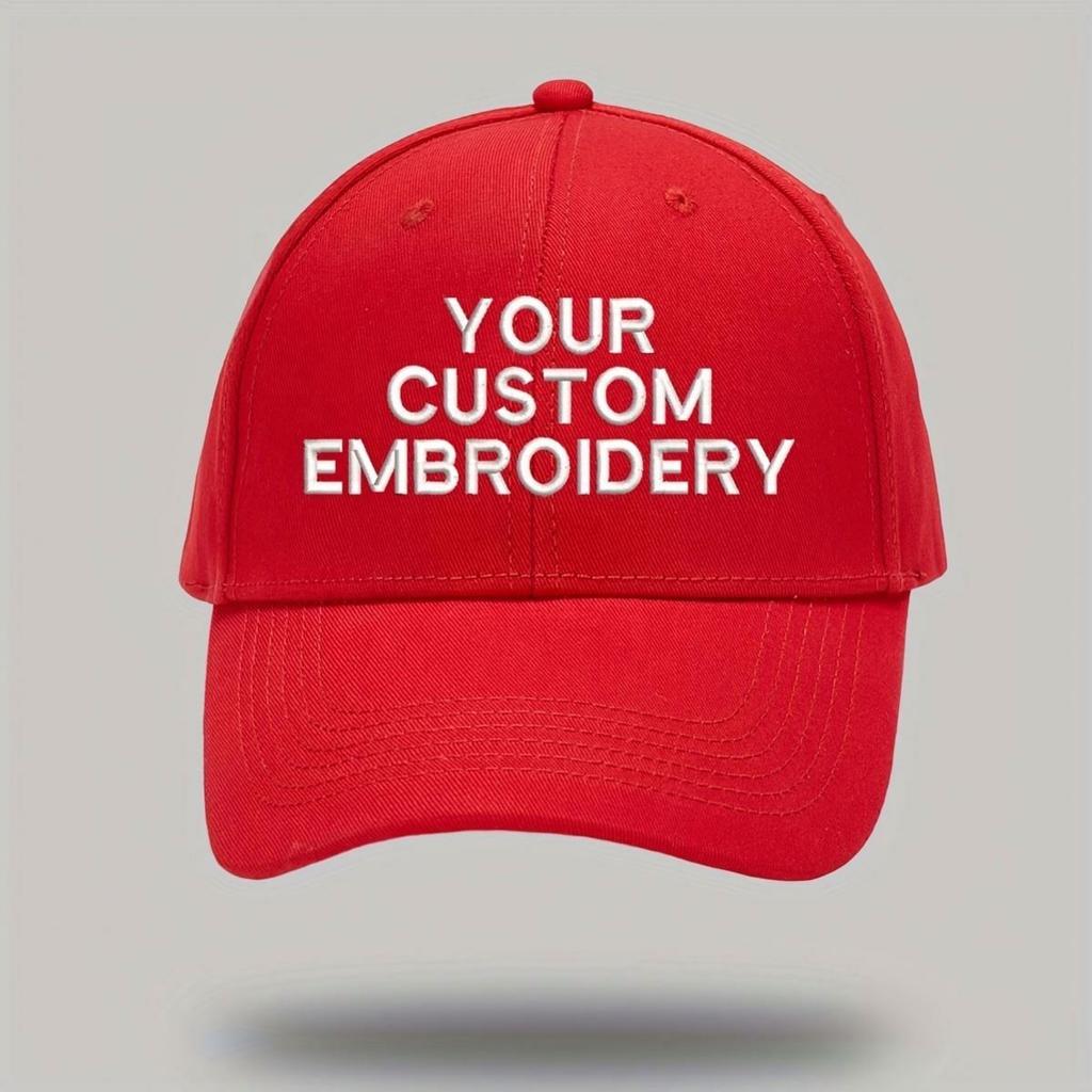 Custom Logo Baseball Cap Embroidered Adjustable Cotton Hat One Piece MOQ for Company Branding Promotion