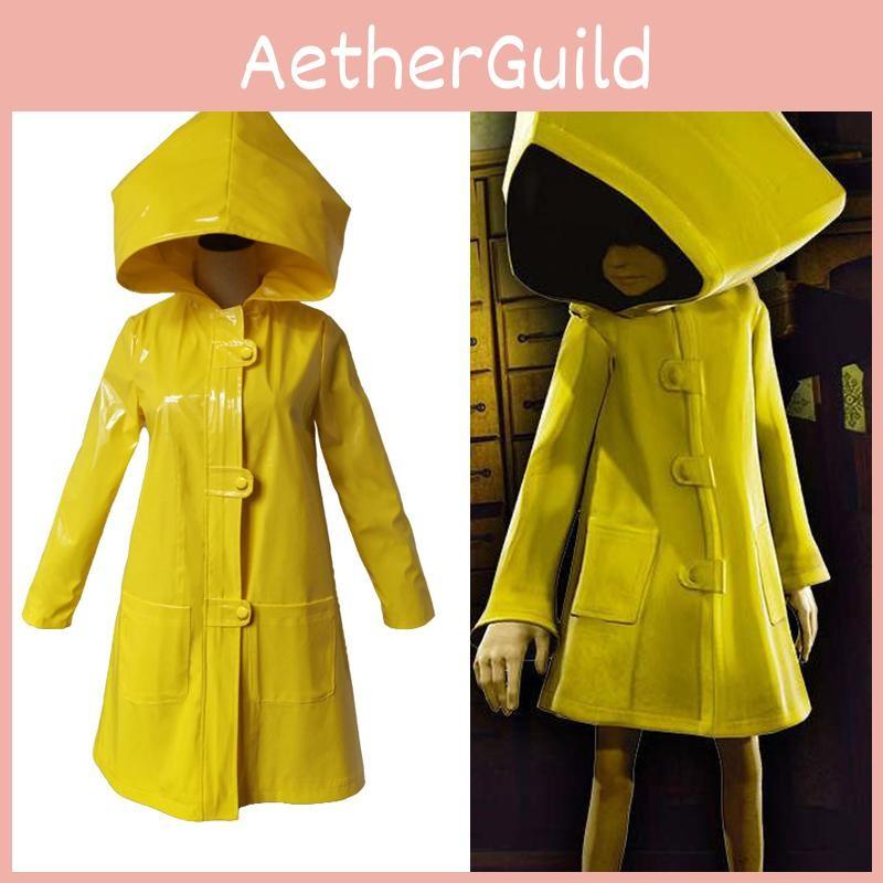 Костюм для косплея Маленькая Шестерка из 2 Кошмаров, желтая куртка-пальто, плащ на Хэллоуин