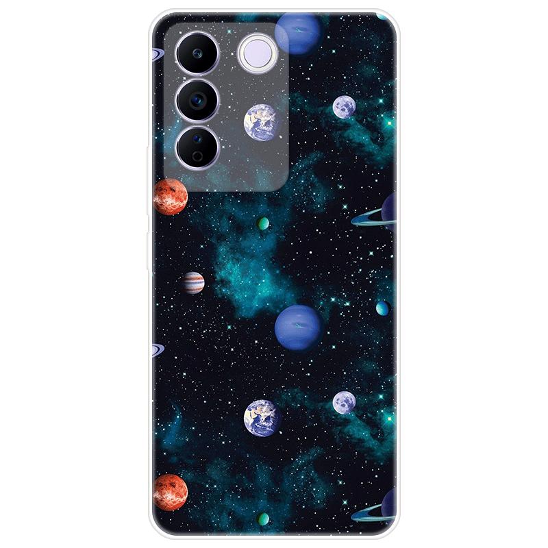 For Vivo V27e V 27e Case Soft Silicone Back Cover Cartoon Phone Case Diversification