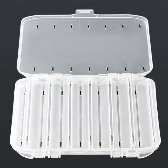 Двухсторонний ящик для рыболовных приманок, портативный, прозрачный, водонепроницаемый, прочный, искусственные, ручные, мягкие, рыболовные принадлежности, органайзер, кейс для хранения
