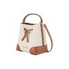 MICHAEL KORS Mercer Coated Canvas Handbag Small Women's White Brown (Unisex) Handbags 35F2GM9M1B VANILLA