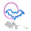 Neon Signs Moon and Bat LED Neon Lights USB Battery Powered for Wall Bedroom Bar Halloween Party