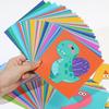 40 шт. Детские мультяшные DIY красочные игрушки для вырезания и складывания бумаги, детские поделки, поделки из бумаги в виде животных, обучающие игрушки