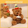 Cake Teddy Bear With Hat Plush Toy Animal Stuffed Doll Decoration Kids Gift