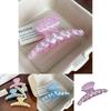 High-end Korean Inspired Pearl Shell Hair Claw Clip In Pink Yellow Blue And Green Shades