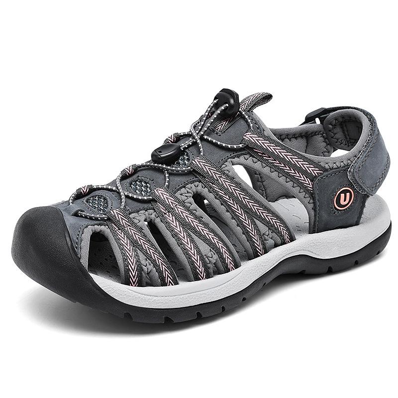 2025 женские сумки на голову сандалии большого размера повседневная пляжная обувь женские уличные нескользящие походные сандалии