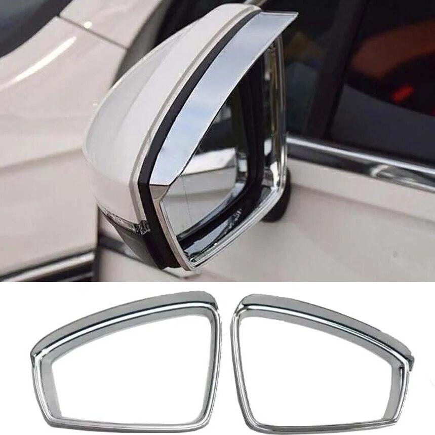 Car Styling For Volkswagen VW Tiguan 2017 2018 ABS Rear View Mirror Rain Shield Visors Cover