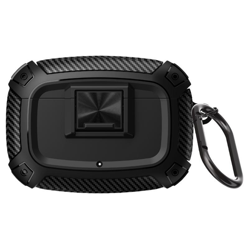 Shockproof Protective Case for Studio Buds/+ Earbuds Shell Guard with Secure Lock Design and Carabiner Keychain