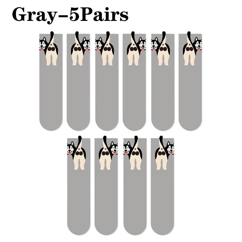 Женские забавные мультяшные носки до середины икры весна лето осень повседневные унисекс модные дышащие удобные креативные многофункциональные носки