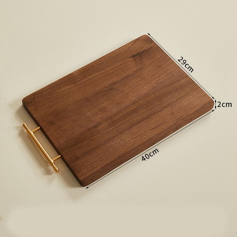 Chopping Board Solid Wood Wood Black Walnut Home Gifts High-end Hotel Hotel Western Restaurant Home Common Camping Cutting Board