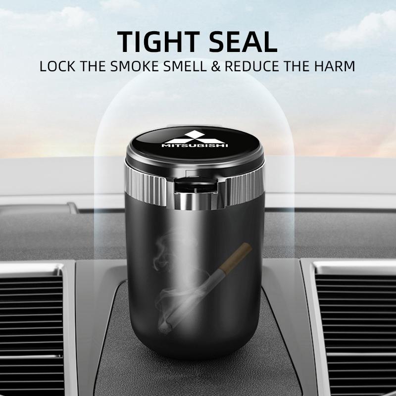 Portable LED Smoke Car Ashtray Cigarette Ash Holds Cup Light Indicator for mitsubishi lancer asx outlander pajero l200 galant