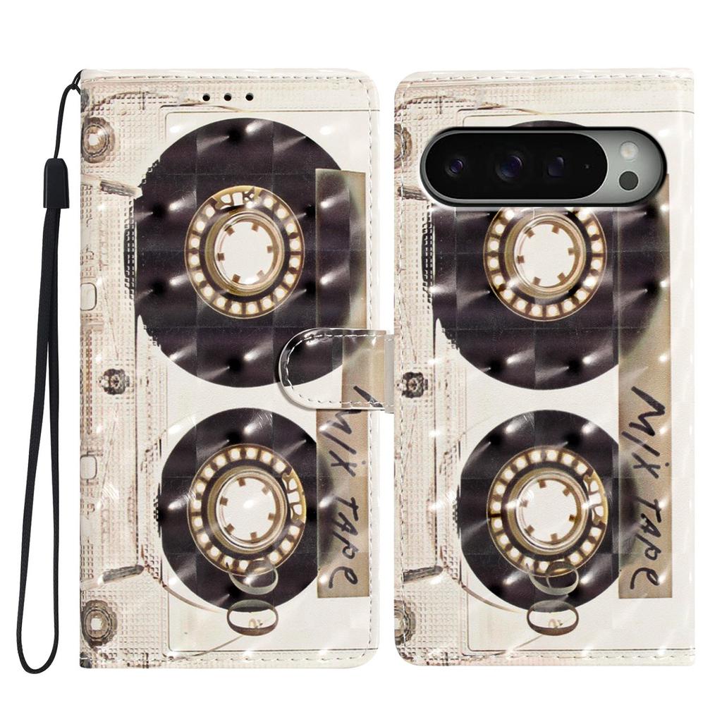 Чехол-кошелек из искусственной кожи с 3D-узором для Google Pixel 6,6a,6 Pro, Pixel 7,7a,7 Pro, Pixel 8,8a,8 Pro, Pixel 9,9a,9 Pro,9 Pro XL