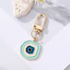 Pendant Car Key Ring Handbag Charms Blue Eye  Key Chain Irregular Heart Keyring Evil Eye Keychain