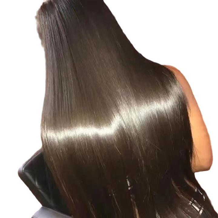 Front lace wig full head cover length 4 * 4 lace front wig European and American wig long spot